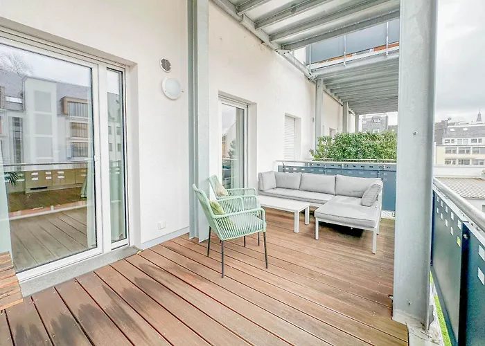 Modernes Trierer Cityloft Mit Großem Balkon Apartment *